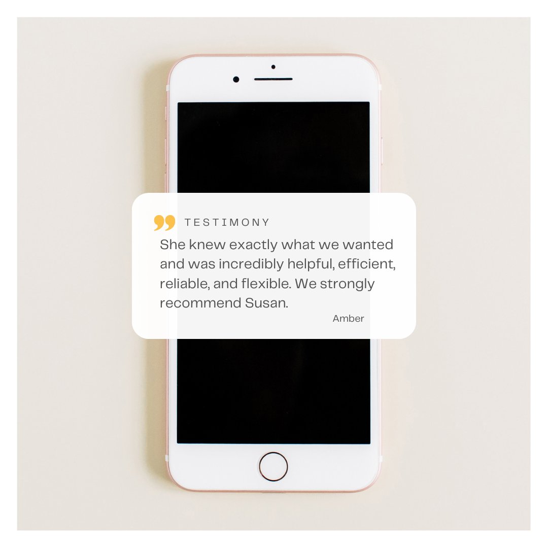 SusanValerio's tweet photo. #Testimonial - Love when clients refer me to family and friends.  That is the highest form of a testimonial. https://t.co/YjWhKFjarQ