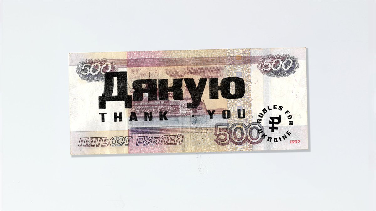 Rubles4Ukraine's tweet photo. We just want to thank everyone once again for being part of such and fulfilling project 👏

#SlavaUkraine https://t.co/pdFEezRrJ6