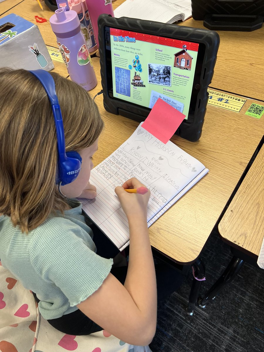 Liz_S_Castillo's tweet photo. We love using @epic4kids to research historical figures! β€οΈπ @OgleElem #FutureReadyMagic https://t.co/NjQu6IYidY