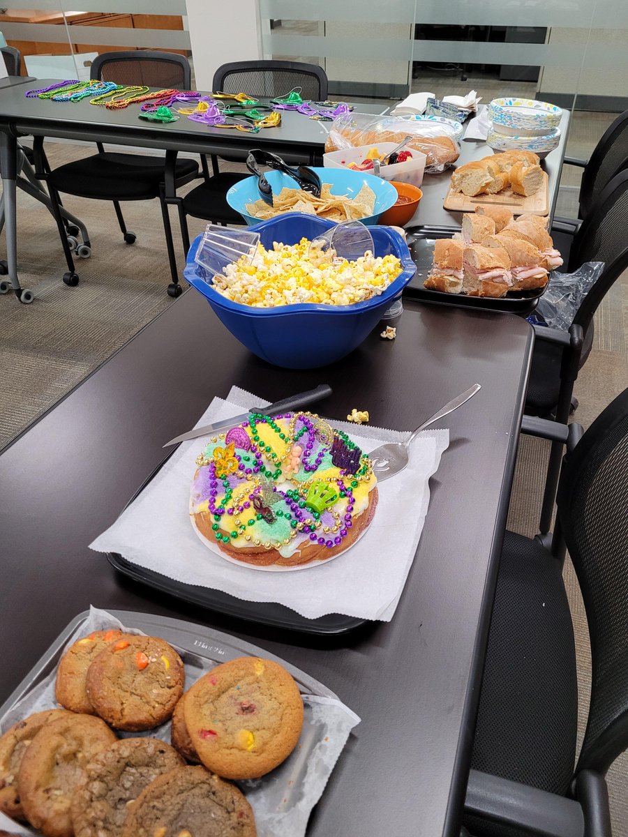 We had a fun Mardi Gras potluck with one of our partner agencies, the <a href="/StLouisArc/">St. Louis Arc</a> staff today! Hope everyone had a good day and enjoyed some king cake!
.
.
.
#idd #promiseofhome #stlouis #mardigras