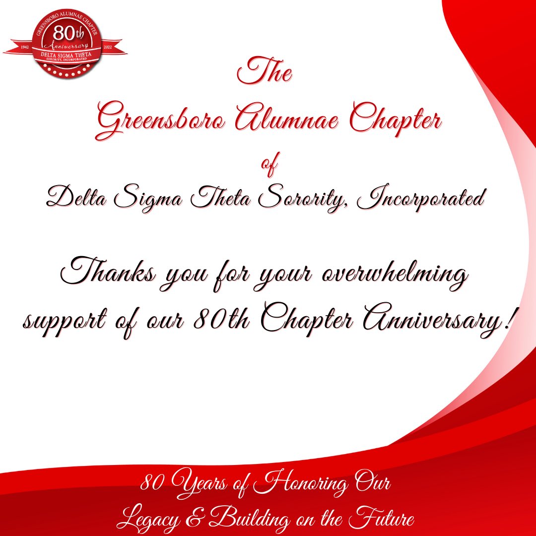DSTGreensboro's tweet photo. GAC Thanks You! ❤️

#ThankYou #BetaMuSigmaTurns80 #GACDST #DST1913 #GACGala https://t.co/Utu9R0dJU6