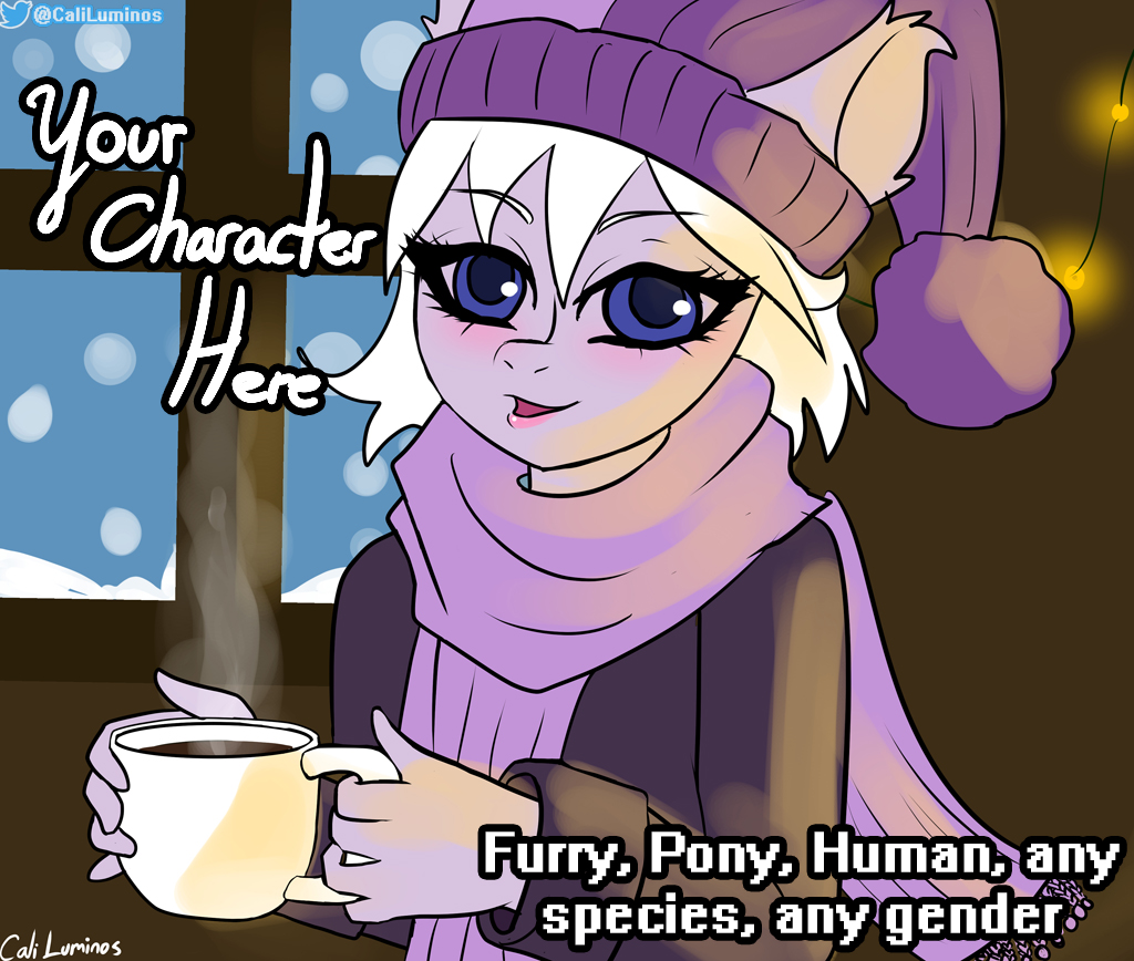 CaliLuminosSFW's tweet photo. Get your YCH here! (Page +18)
10% off if you buy this YCH on my Wix page n..n
https://t.co/EKj0uHRFfM

Or you can bid on my ychart (24-48 business hours)  (Page +18)
https://t.co/ri91UwFbbr

#caliluminos #furry #pony #ych #anthro #portrait #bronie #commission #coffee #furryartist https://t.co/VXV0s6Ilvy