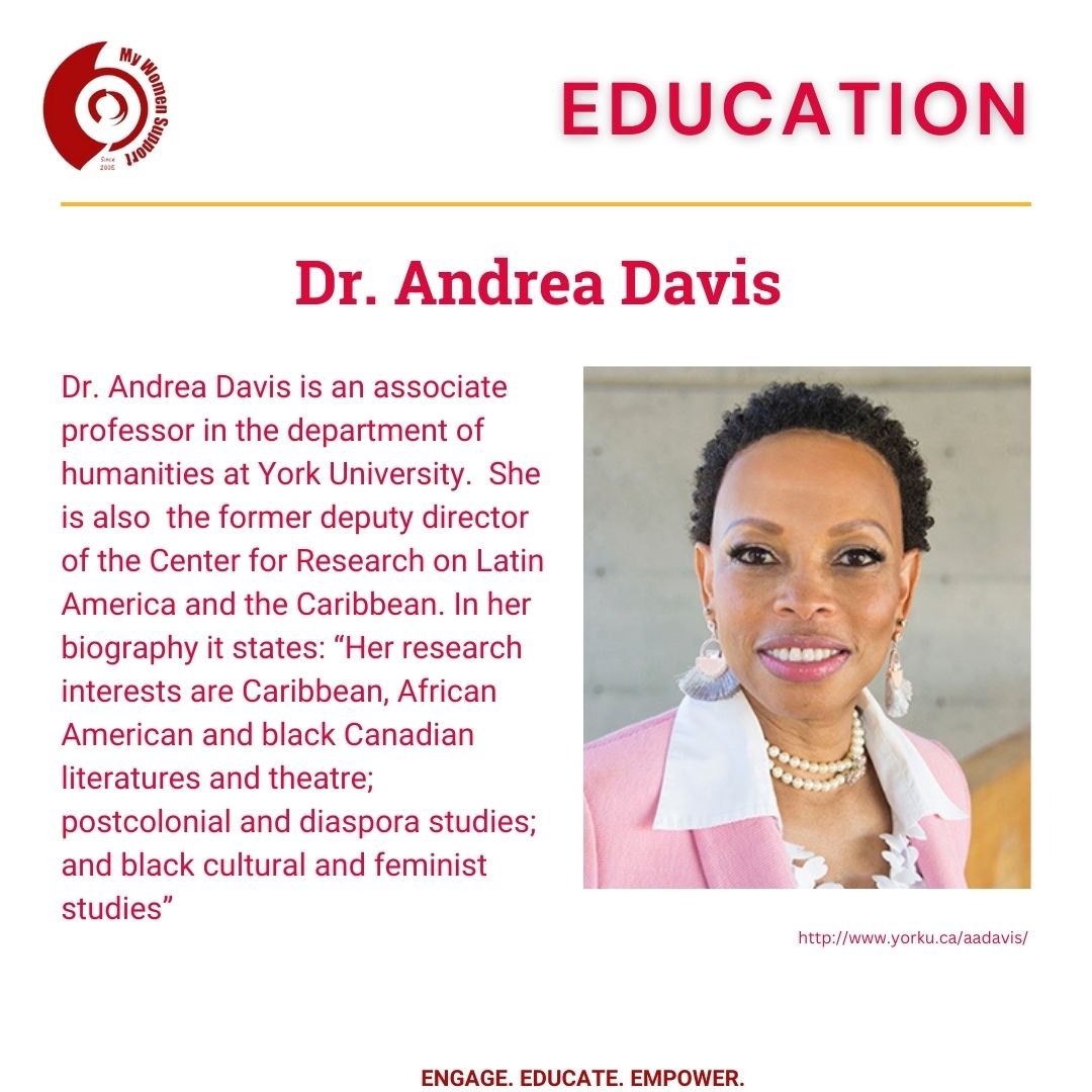 “Dream big. Imagine a better world, a better future. Then set to work to make your dreams a reality" Dr.Andrea Davis
<a href="/YorkUniversity/">York University</a> 
#blackhistorymonth #trailblazers #women #education #school #university #education