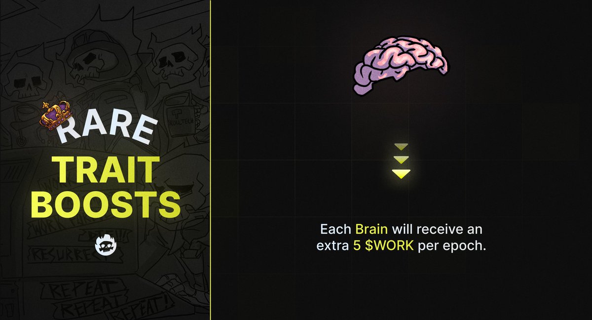 workingdeadnft's tweet photo. The rare trait boosts are going live this week 🧠 

[like and retweet for a chance to win a TWD NFT] https://t.co/8wSUaTSq4A