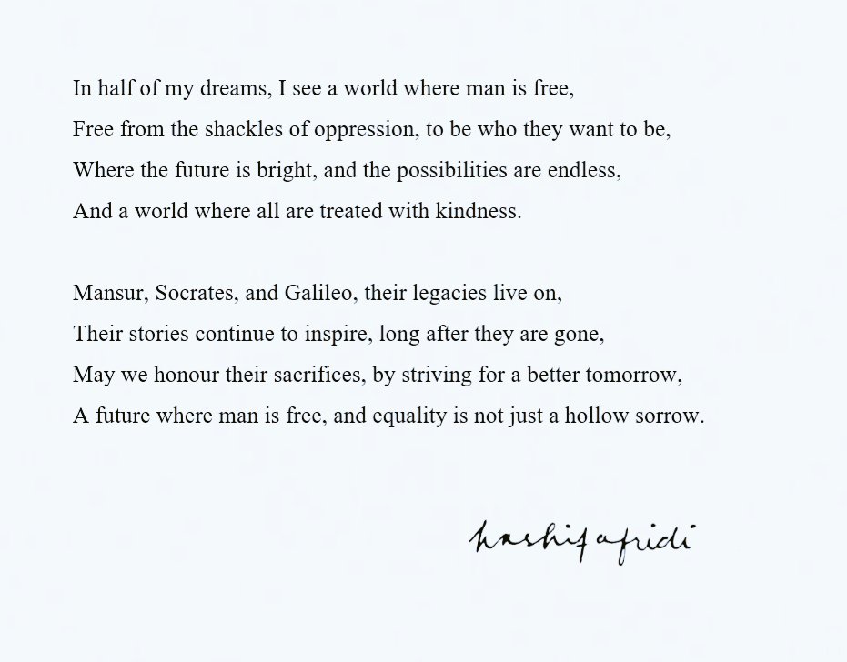 CashiipA's tweet photo. Reflecting on the persecution of great minds such as Socrates, Galileo, and Mansur, who dared to question and seek knowledge. Their ideas and beliefs at the time were seen as a threat by those who upheld blind faith.
(Mansoor yo Lewanay vo..) https://t.co/X1irVlSEpT