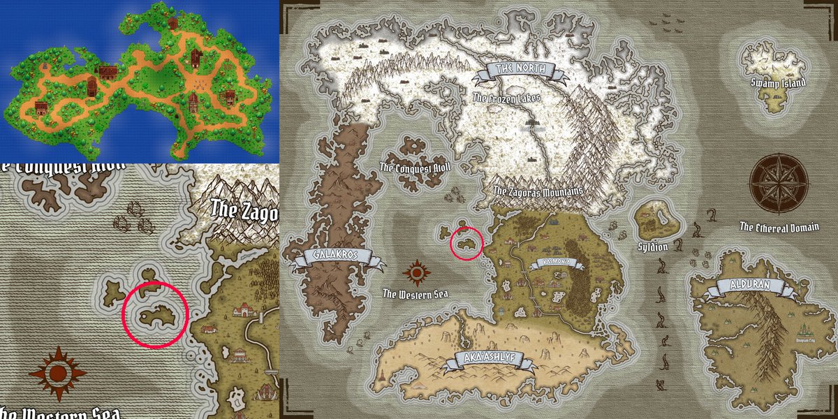 As you set foot on our Starting Island, countless wonders await your discovery. ⚜️
 
But it's just one of many islands in Coats &amp; Knights. 
Each of them, no matter the size, is enterable and you can freely travel between them.🗺️

Will you be able to uncover the secrets of Unopia?