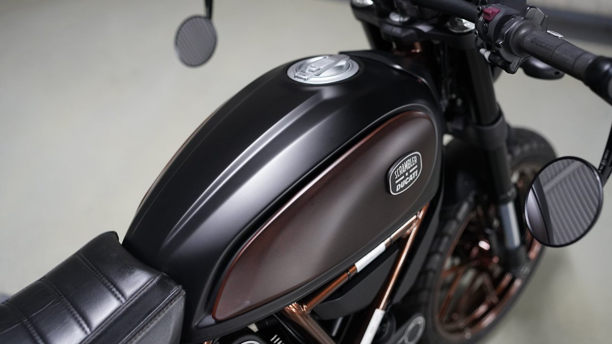 UdxCarwash's tweet photo. バイク洗車・コーティング専門店モトエステ秋葉原udx駐車場店SNAP DUCATI Scrambler Italia Independent を洗車させて頂きました。ご利用ありがとうございました。#ducati #scambler #italiaindependent https://t.co/kCNi5tOpTa