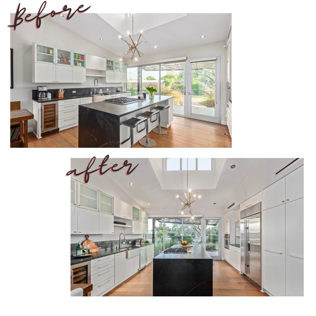 iSearchDecor's tweet photo. Before and afters of last weeks staging transformation in this contemporary modern home. This beautiful home has been featured in Houzz and AZ Cool Homes, and was such an honor to stage in preparation for it to be listed! Comment below your favorite feature ⤵️ https://t.co/tcRUgIxNqb