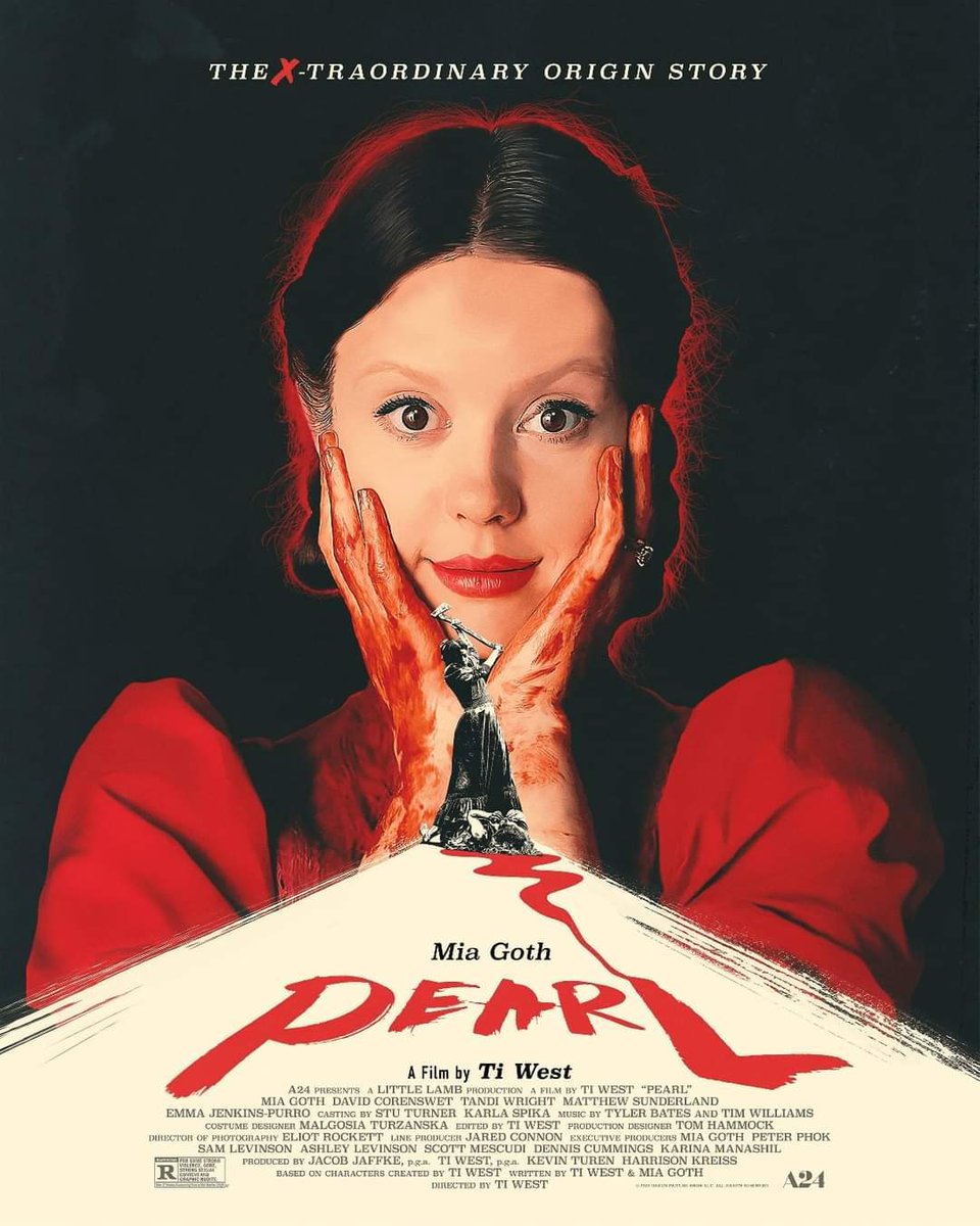 pelirrojohungry's tweet photo. abro hilo de buenos posters de películas de terror de estos últimos años (para los que digan que ya no se hacen buenos posters)

1. Pearl https://t.co/cR1QAhkbvL