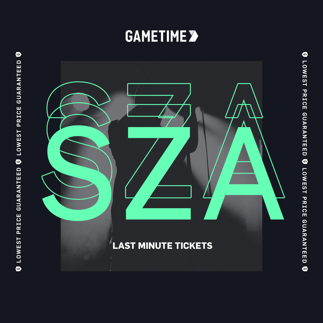 Gametime's tweet photo. Need a little S.O.S.? Gametime invites you to Save On Seats for SZA's upcoming tour. On sale now!

#sza #szaconcert #concert #tour #concerttickets #gametimeapp https://t.co/0rxt9qAbuq