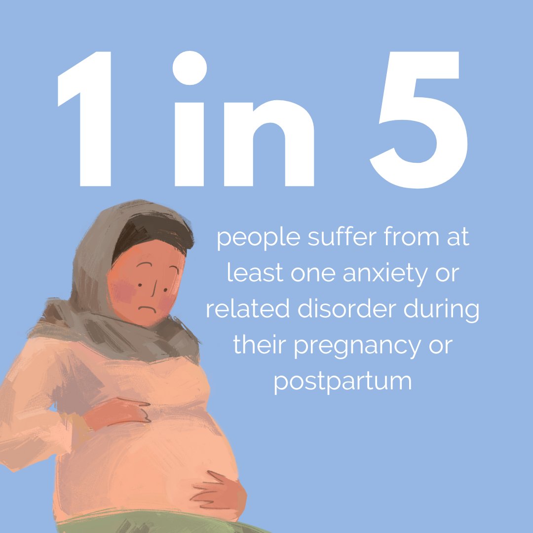 par_lab's tweet photo. 1 in 5... 20% of pregnant and postpartum people suffer from anxiety or a related condition during pregnancy or postpartum. These rates are greater than postpartum depression, which affects around 12%. Are you 1 in 5? You are not alone! Talk to your healthcare provider. https://t.co/rU308YGbOE