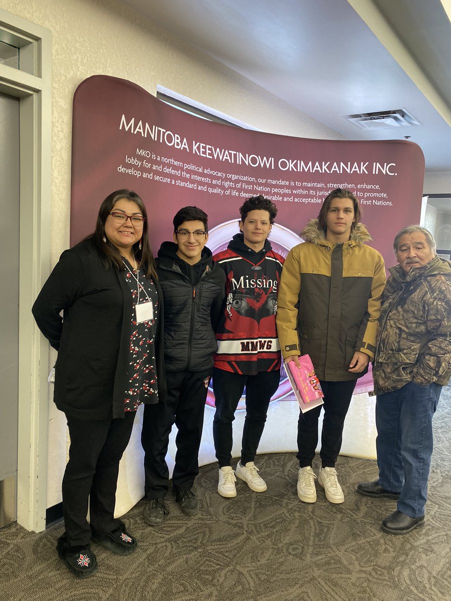 MrsKellyMJ's tweet photo. Some of the Storm players were invited to the MKO conference by Fred Stevens grandfather to Nate bringing awareness to the MMIWG. They were very happy that the young men went into do this because men are forgotten as well when it comes to this. Great job! You all make us proud. https://t.co/YFjvkJqQok