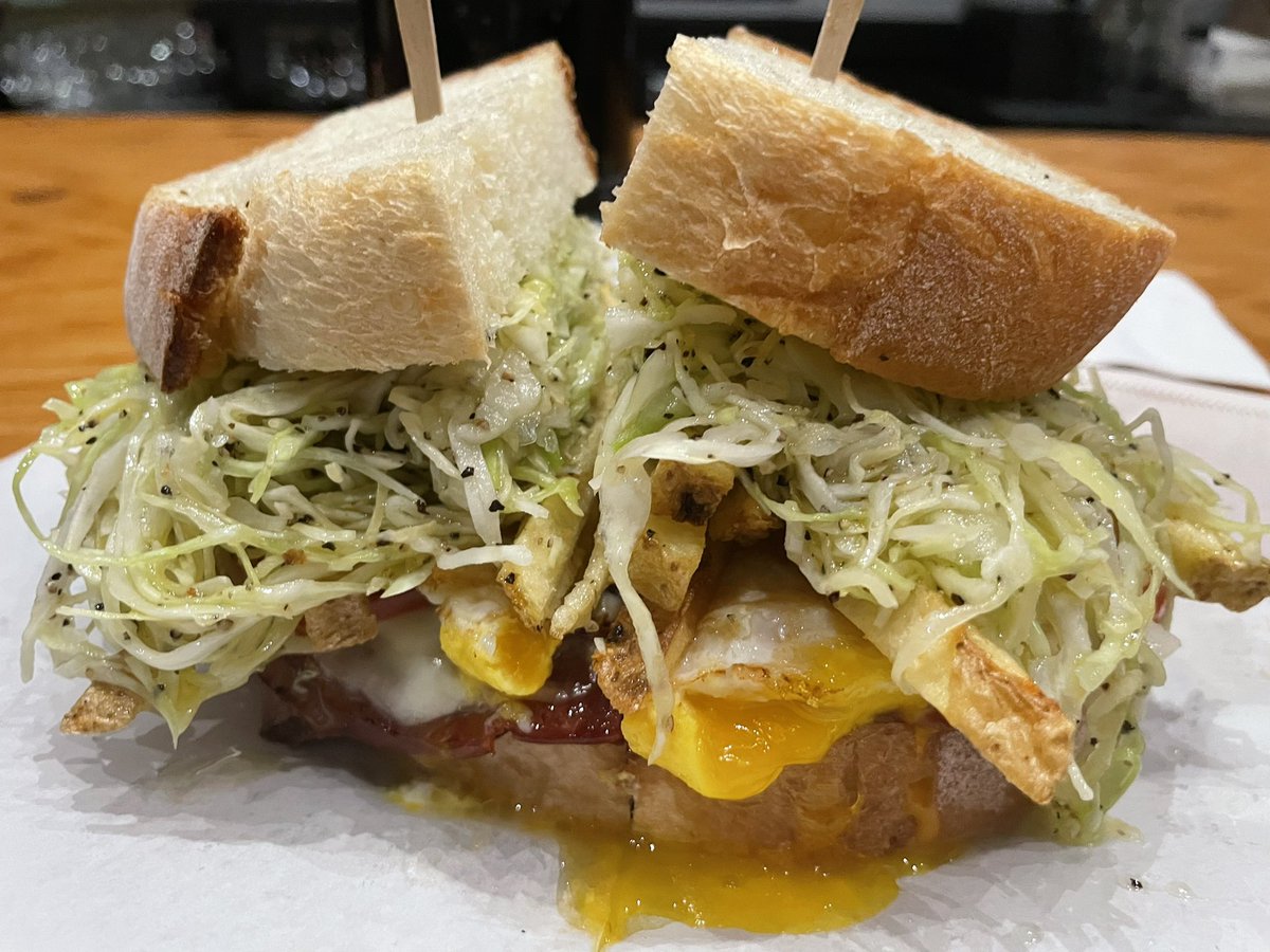 Hot capicola All-in-One sandwich at Rudi’s in SF. Closest recreation of Primanti Bros all-in-one sandwich in Pittsburg.
#allinonesandwich #amazingsandwiches #bestsandwich #hotcapicola #foodfinds #sfeats