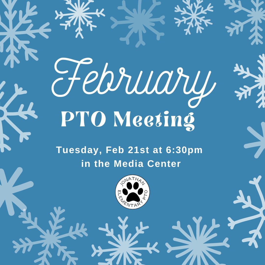 We are still having our PTO meeting tonight in the media center if you want to join us! 
Or virtually with this link: us02web.zoom.us/j/84647114401