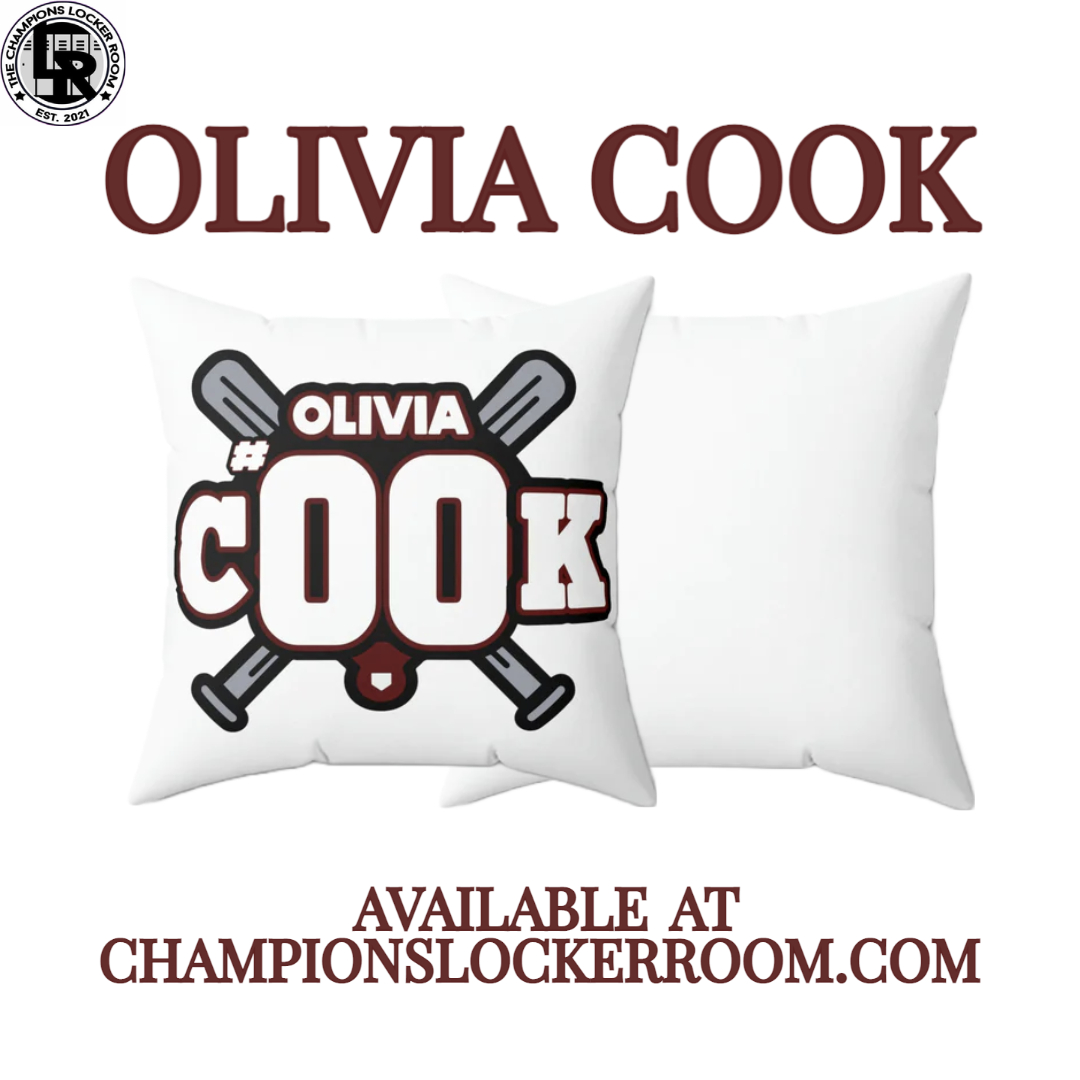 TheChampionsLR's tweet photo. Olivia Cook pillows are available at https://t.co/Zp5ZbZk4Ms!! Get yours today!!
#NIL #ChampionsLockerRoom #SCSoftball https://t.co/MJRUwcPjlC