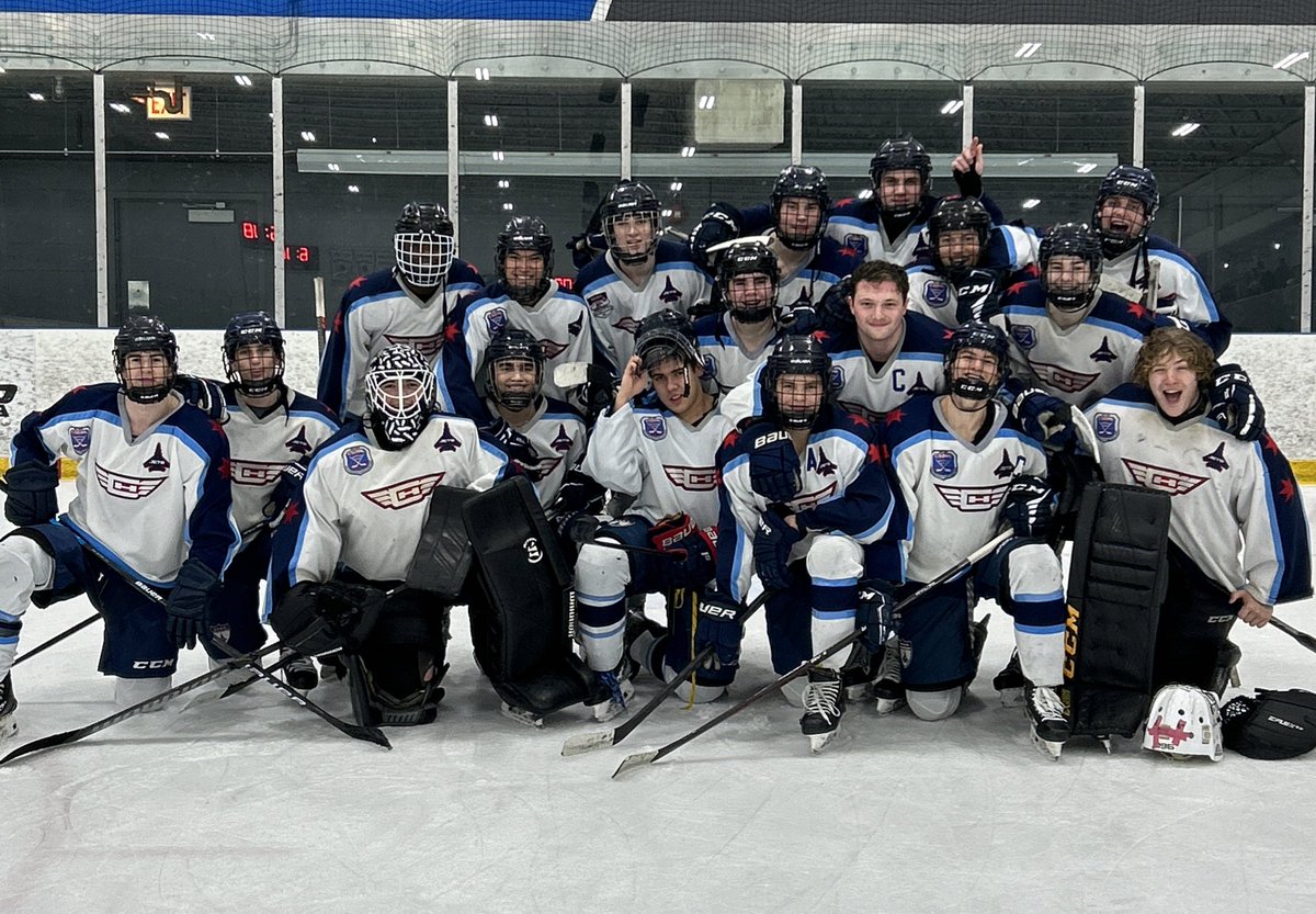 JetsMidget's tweet photo. U18s punch their ticket to the final 8 of state, with a 6-0 victory on Sunday. 

Bittersweet as this was their last home game at Johnny’s in their youth career. 

#FlylikeaJet https://t.co/3rzyuDPfLC