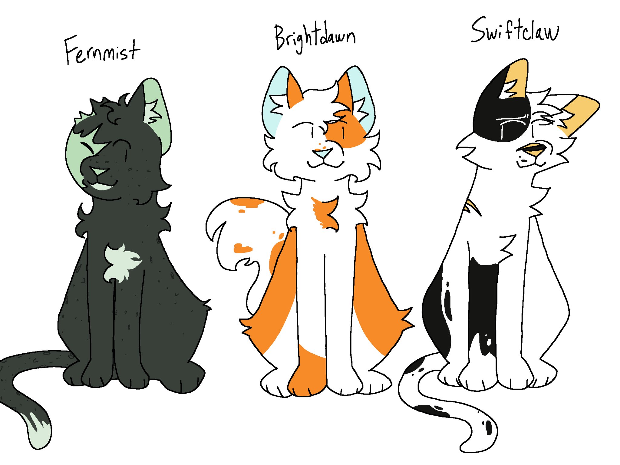 Beautiful Now, whitewing, cloudtail, brightheart, ashfur, warrior