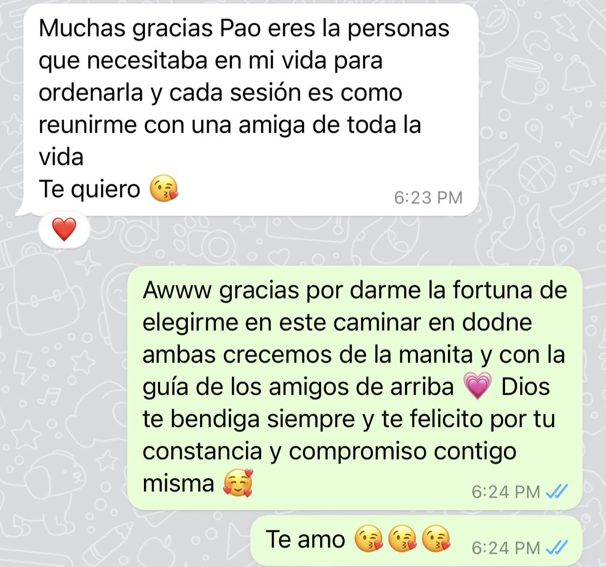 pao_movar's tweet image. Esos mensajes que me llegan al alma. 🥰🥰 

#clientefeliz