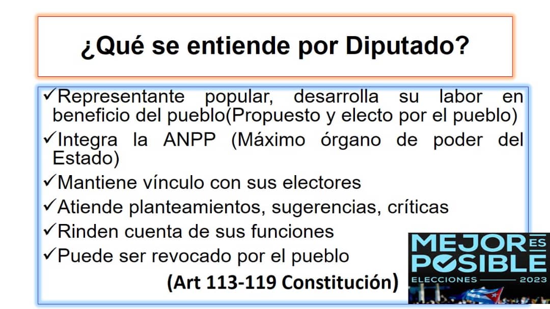 Colina_CTCuba's tweet photo. #Cuba elige a sus diputados a la Asamblea Nacional del Poder Popular el 26 de marzo. Un proceso desde las bases, auténtico, transparente, participativo y democrático; desde el barrio y las organizaciones de la sociedad civil, se votará para edificar un país #MejorEsPosible https://t.co/eOjupJJsSO
