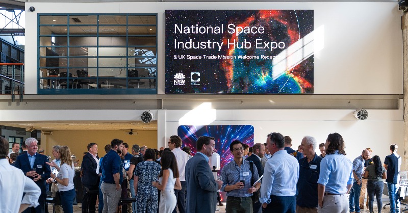 InvestmentNSW's tweet photo. To infinity and beyond! 🚀

Happy 1st birthday to the National Space Industry Hub!  Led by @CicadaInnov and positioned within the @TechCentralSyd district, the Hub has already secured ten resident enterprises within its first year. #InvestmentNSW #Space #SpaceIndustry