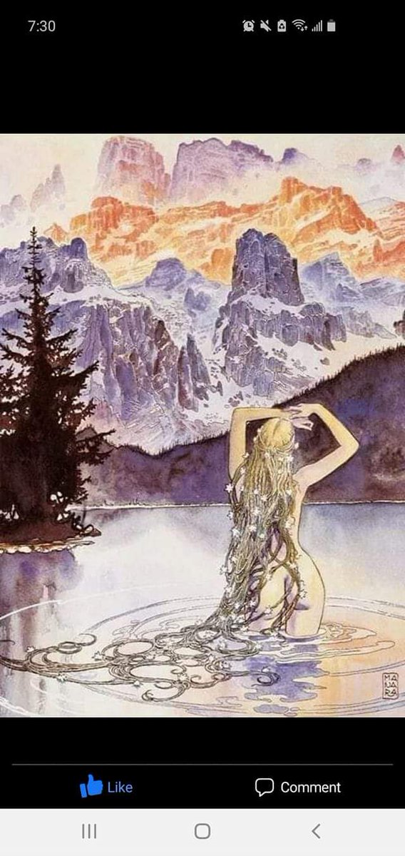 SanToki76579100's tweet photo. One of my favorite images. This artist is phenomenal! #mountainmama #baptismbywaterfall #naturebuff #hikewithme #wild #leavemewild #naturefreak https://t.co/WvC21E2vDw