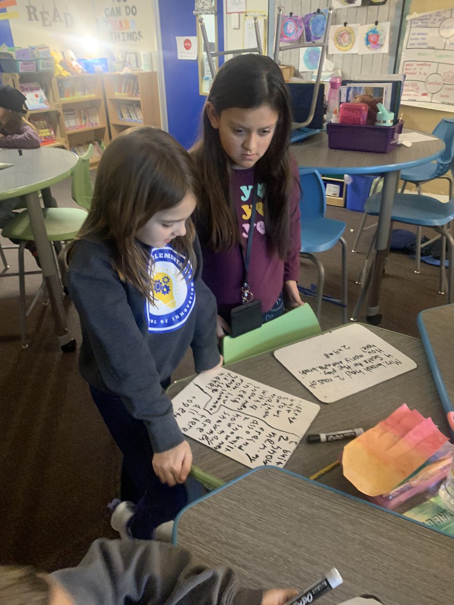 After students independently had the chance to think &amp; ink and write their own word problem, students found their “solemate” to pair and share their ideas #AVIDatMESI #theMESway