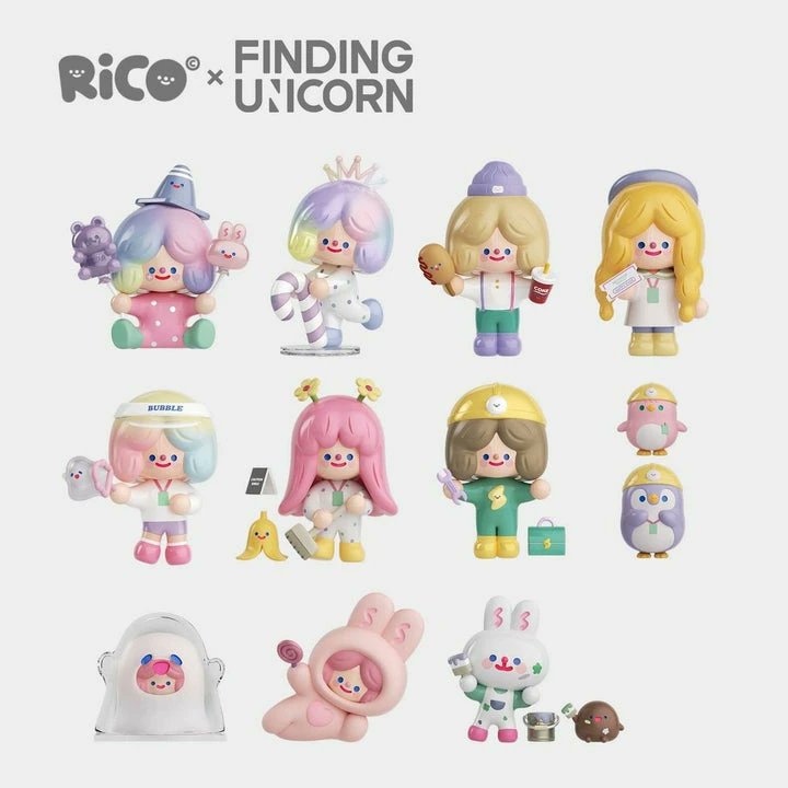 Rico Happy Factory Series Blind Box is available at Image! 💖😍 There are 9 different designs to collect and 2 hidden edition designs~