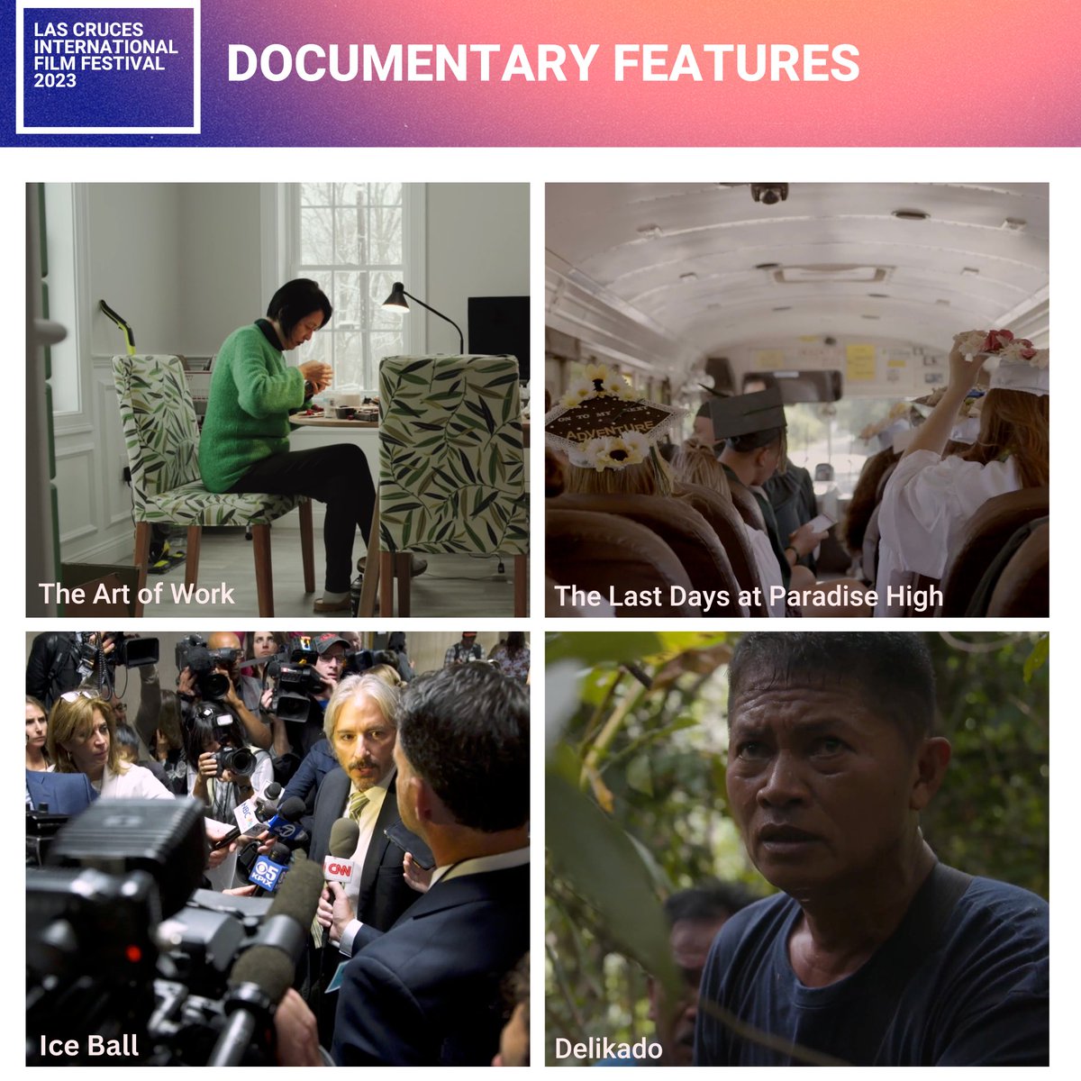 LCIFFest's tweet image. We're thrilled to announce the official Documentary Features lineup for the Las Cruces International Film Festival! 🎥🌟🎬

Get ready to be inspired, moved, and enlightened by these incredible stories from around the world. 🌎🙌

Don't miss out on this amazing experience!