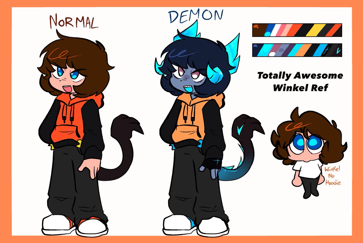 _Winkel_'s tweet photo. omg I got a new Winkel ref! (Made by @May4Mee) &amp; Basilisk is still very cool!! (Made by @PumaThe7th)! https://t.co/DkXmfoSxg4