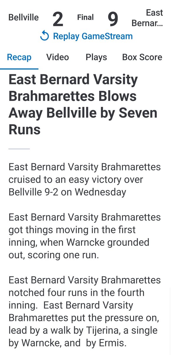 eb_brahmarettes's tweet photo. Great win tonight at home vs Bellville! https://t.co/DorZFGKa4F