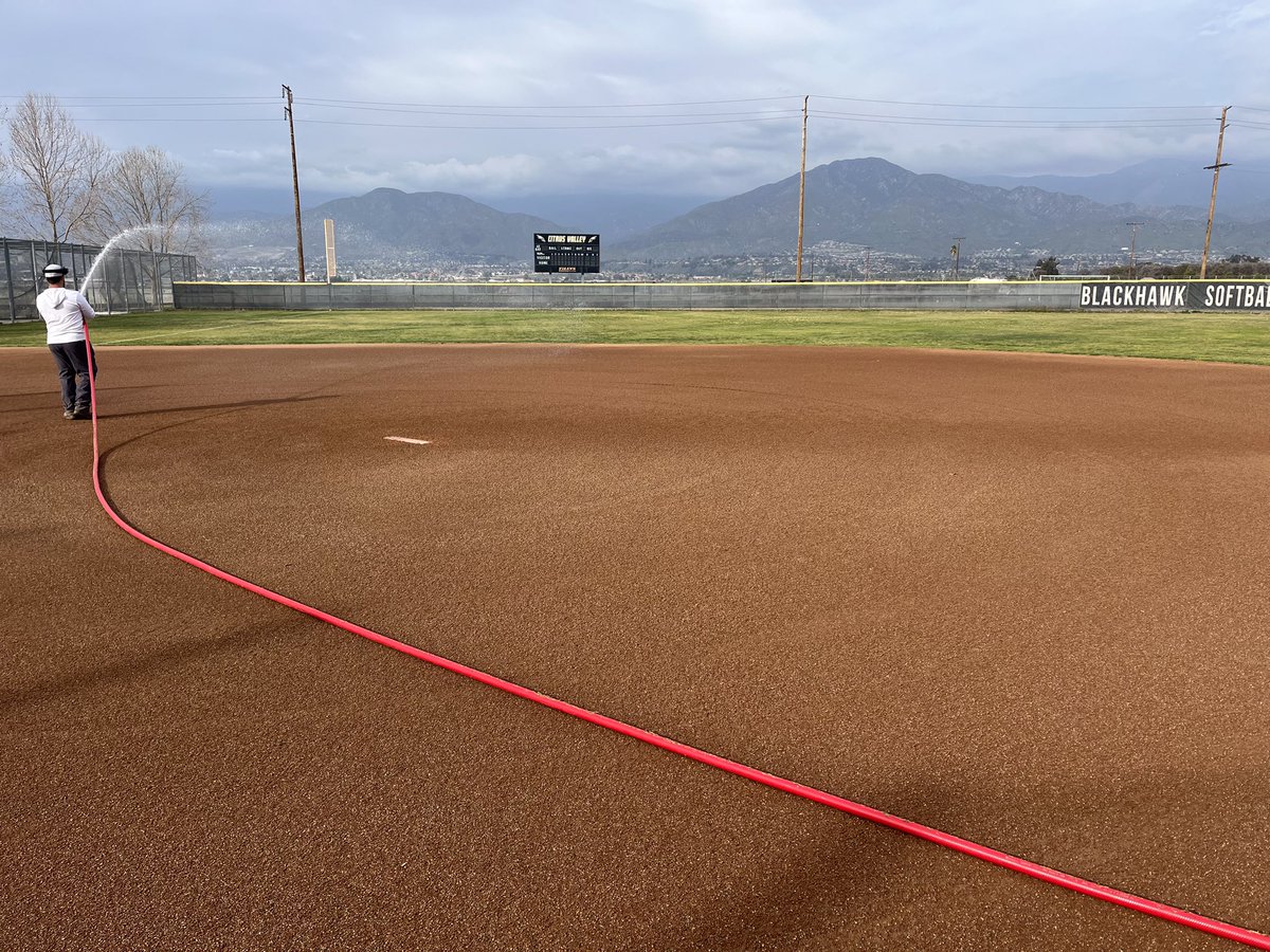 A couple softball infields today.