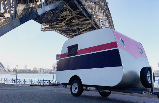 GKMuseum's tweet photo. We'll be bringing #Matilda, the incredible 1950s Bondwood caravan turned recording booth, to #ASM23SYD. If you're coming along, be sure to drop by the @ANZCA booth and record an oral history with us. https://t.co/CCjQEi4JZY