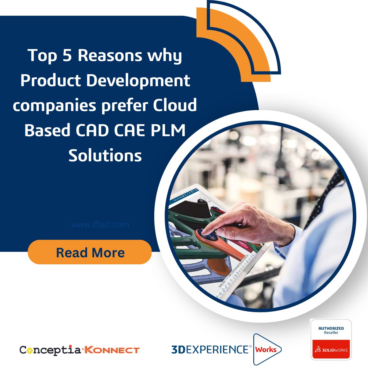 CK_SolidWorks's tweet photo. Top 5 Reasons Product Development companies prefer Cloud-Based CAD #CAE #PLM Solutions.
For the past few years, the adoption rate of cloud-based #CAD solutions has become faster.

Read More: https://t.co/BLBzzFBRGX

#3dexperienceworks #3dexperienceplatform #cad https://t.co/Nm7FmYaBTD