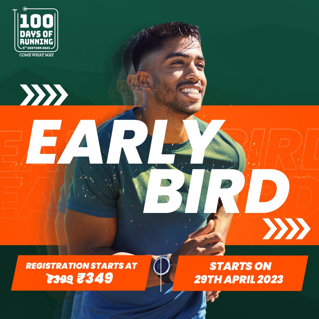 100Days_Running's tweet photo. Embrace the challenge and outdo yourself - run for the joy of reaching new heights🏃🏃🏃🏃🏃

Join the movement and show your commitment to living a healthier lifestyle with 100 days of running. ❤❤❤

It’s time to make every step count! #RunForLife #RunWithUs https://t.co/x7cCykG5Ju