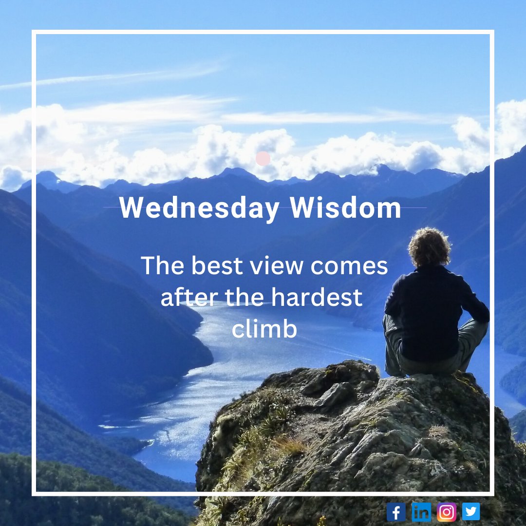92devs's tweet photo. The best view comes after the hardest climb
#wednesday #wednesdayvibes #wednesdaymotivation #WednesdayWisdom #best #view #hardest #climb #100DaysOfCode #artificialintelligence #google #letsconnectwitheachother https://t.co/OX9sBGhNUU
