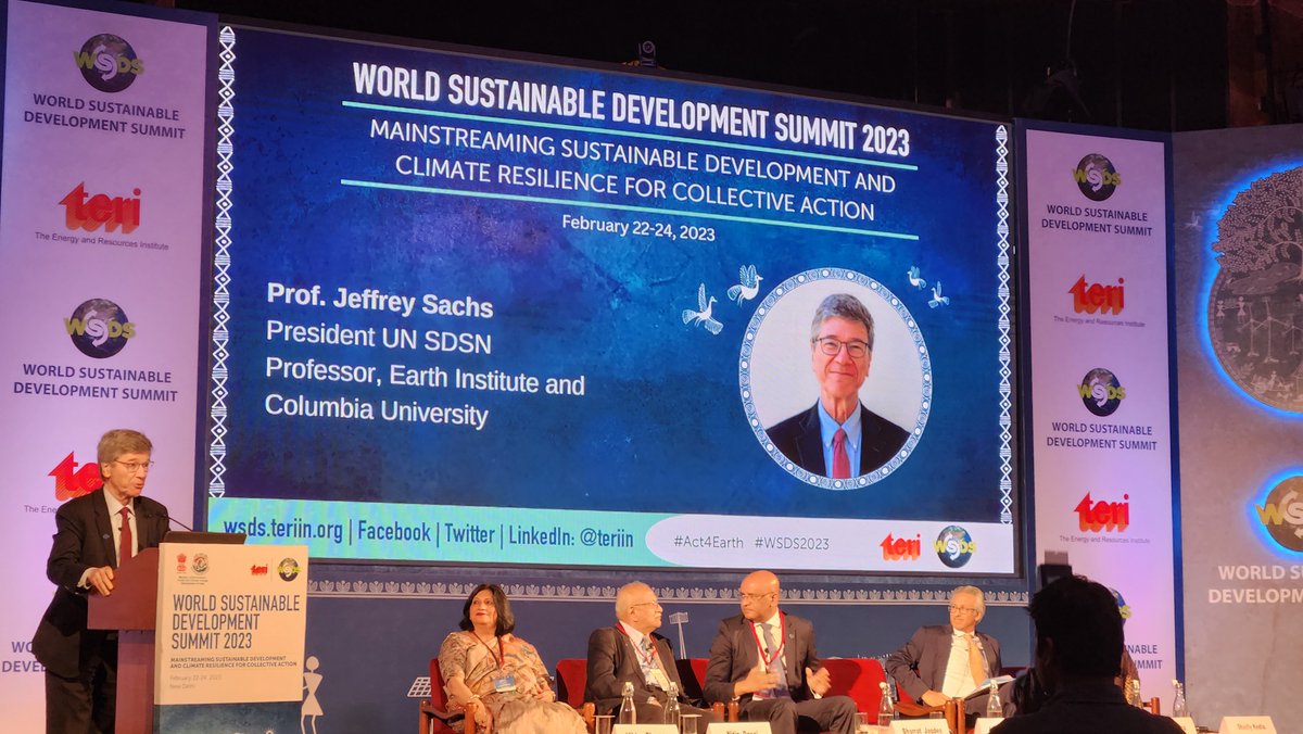 Prof. Sachs highlighted the power of developing nations and multilateral partnership to address the climate crisis
#WSDS2023
