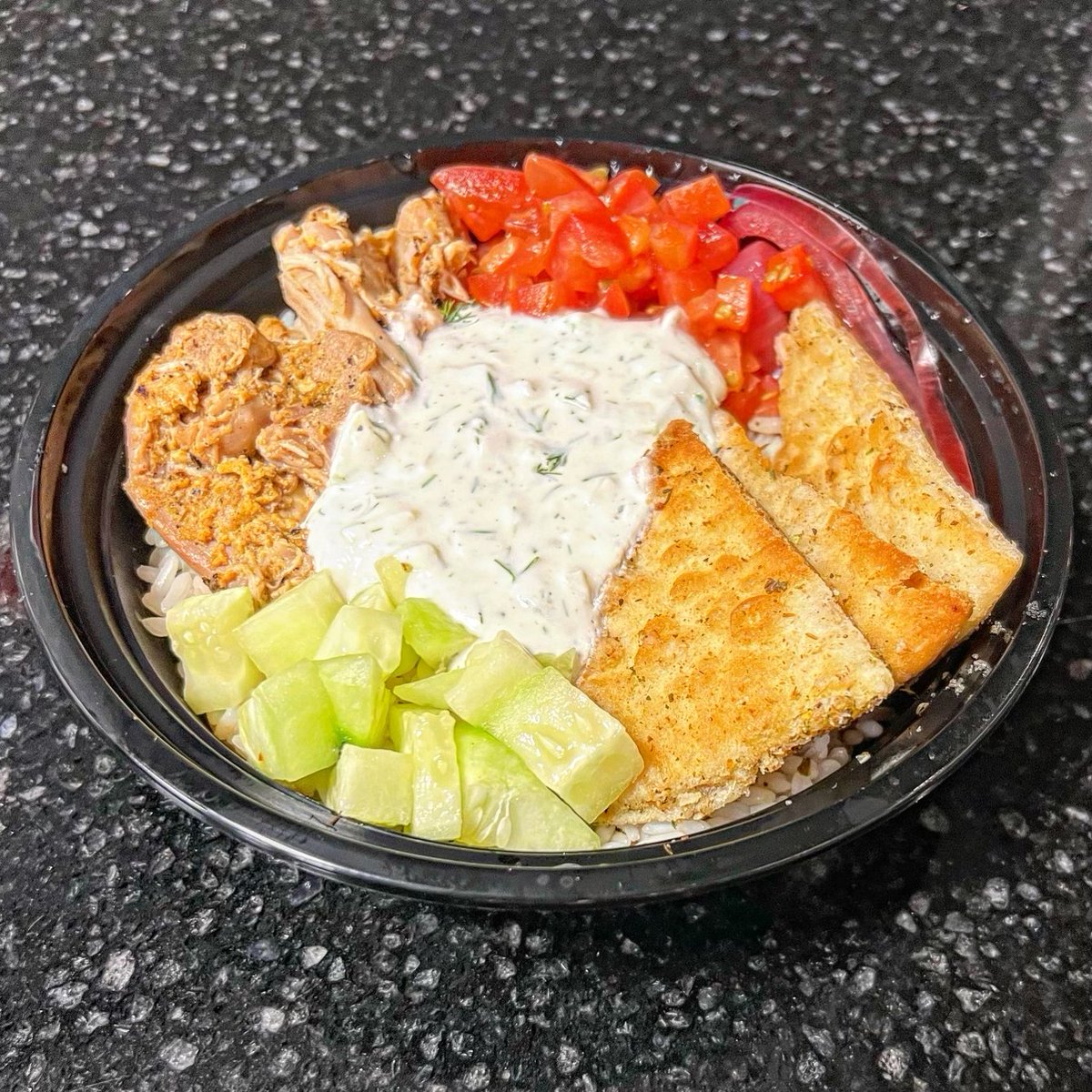 Have you tried the Mediterranean bowl from Bowl Life yet? Only available on the Mobile Ordering app!

#XavierUniversity #BowlLife #Ghostkitchen #Mediterranean