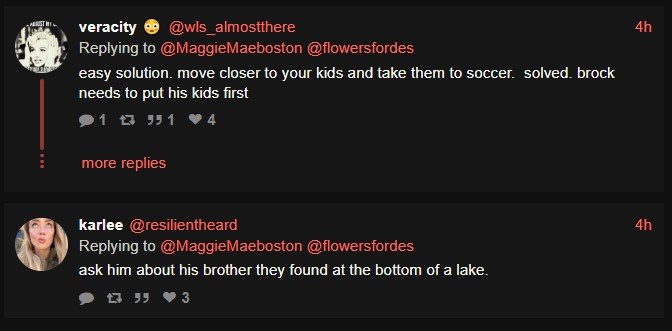 The Brock tweet media