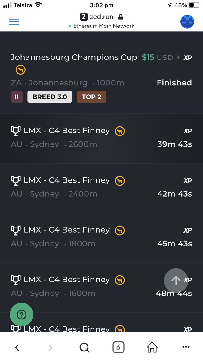 When you have no idea about what is or has been happening in the LMX <a href="/LuckyJackamoto/">🍀 LuckyJack 🍀</a> tourney and by chance check on the “next to run” because you threw some nags into paids at lunch time only to find this. This should be fun!!!!