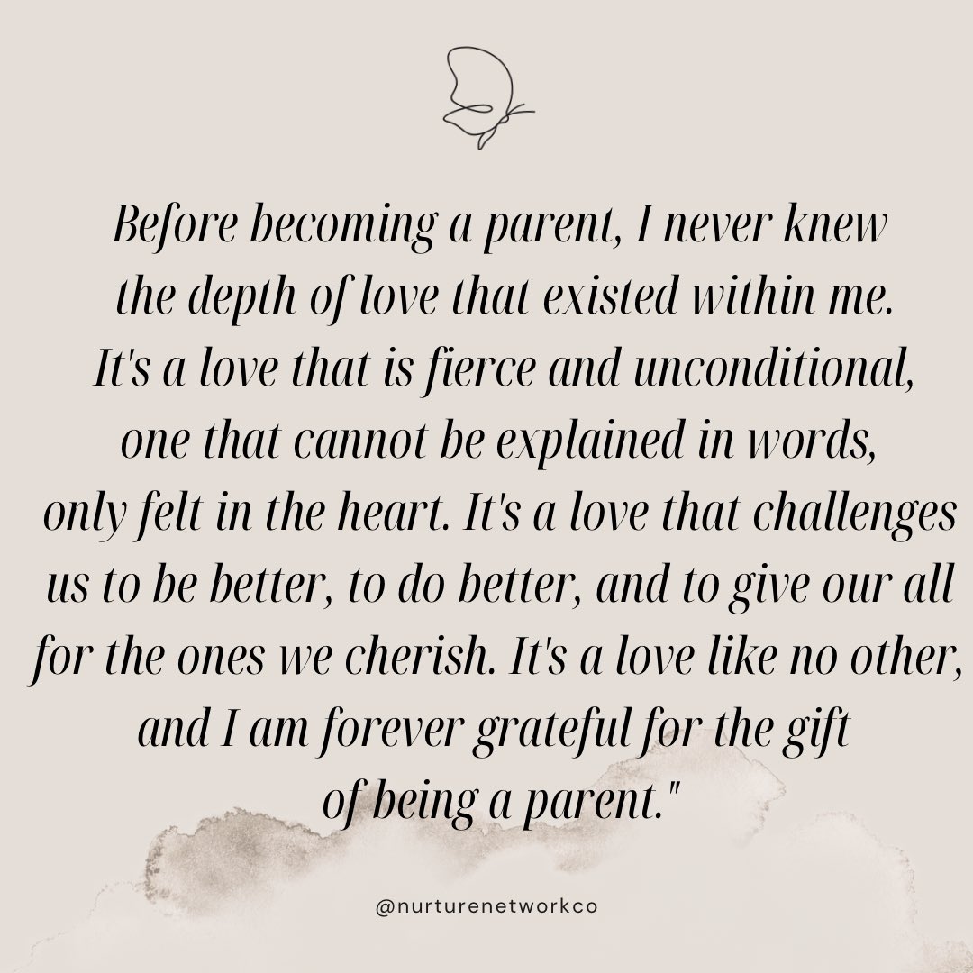 NurtureNetwork's tweet photo. The gift of being a parent 

It is an experience that opens up a whole new world of love and joy, unlike anything else. 

#TheGiftOfParenting #UnconditionalLove #CherishTheMoment#parenting #family #nurturenetworkco #pregnancy #parentinglife #tipsforparenting #adviceforparenting https://t.co/KSELsXPS1n