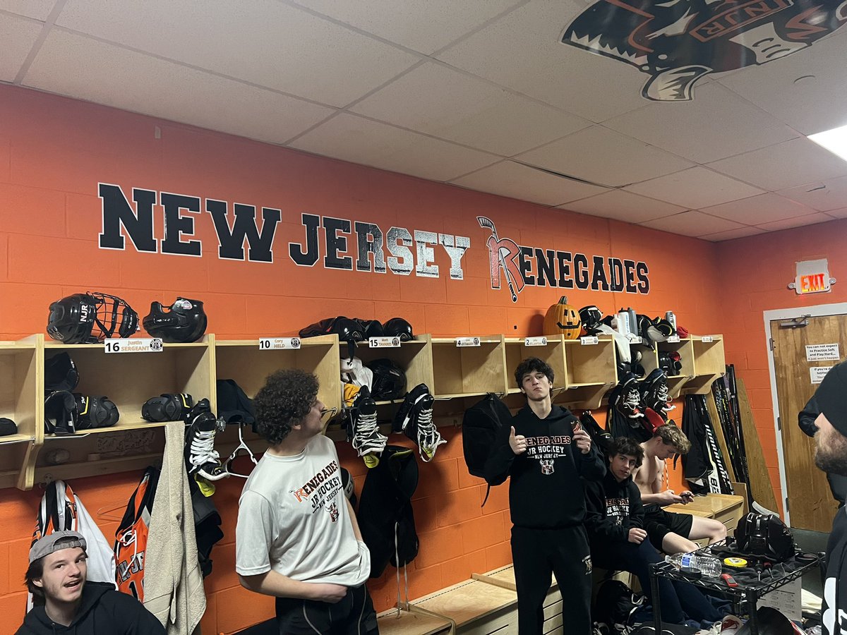 NJRenegades's tweet photo. The new additions to the inside and outside of the locker room. Coaches Door-Alumni.  This was the most important piece of the project.  I wanted it to reflect who we were, who we are and where we came from.  On this collage is a few of our alumni players in their college, pro… https://t.co/Q1xKJXBS3o