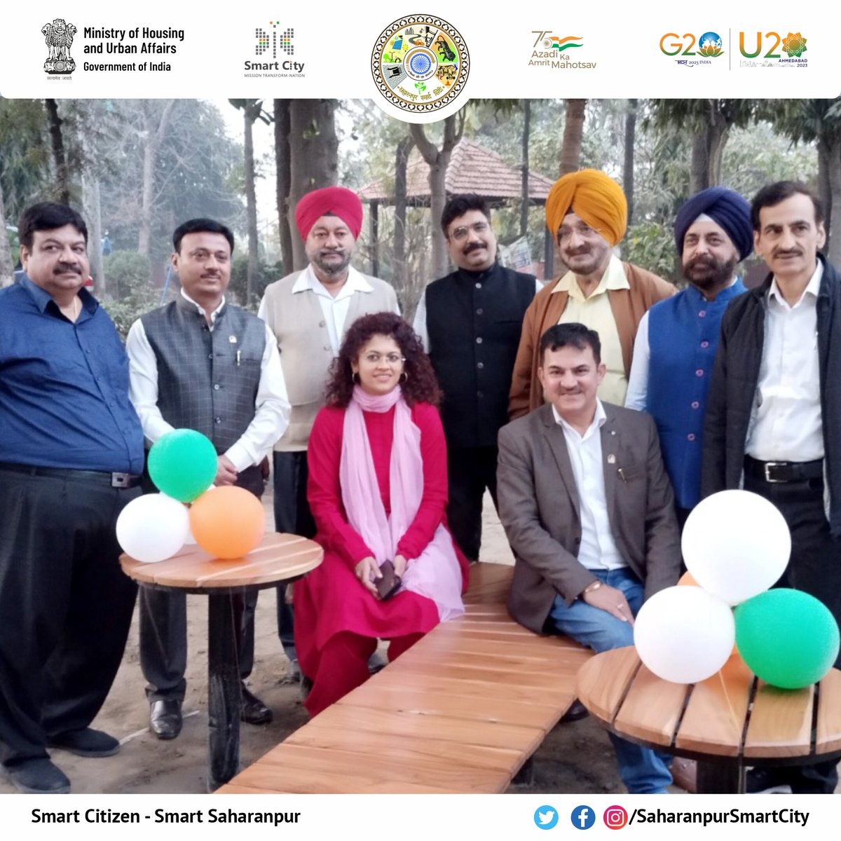 SSahart's tweet photo. G-20 के मौके पर सहारनपुर के नागरिकों को गांधी पार्क में एक और सौगात "सेल्फी पॉइंट" के रूप में दी गयी । चैम्बर आफ इण्डस्ट्रीज द्वारा गांधी पार्क में एक बेंच भी लगवाई गयी ।
#saharanpurselfiepoint #smartsaharanpur #smartcitysaharanpur #SmartCitiesMission #MoHUA #G20India2023 https://t.co/vvwdJq6TCf