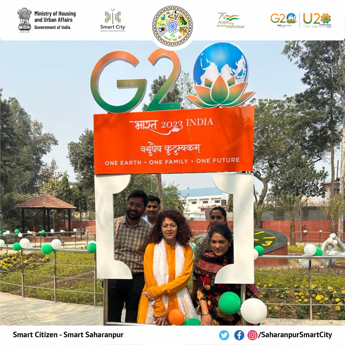 SSahart's tweet photo. G-20 के मौके पर सहारनपुर के नागरिकों को गांधी पार्क में एक और सौगात "सेल्फी पॉइंट" के रूप में दी गयी । चैम्बर आफ इण्डस्ट्रीज द्वारा गांधी पार्क में एक बेंच भी लगवाई गयी ।
#saharanpurselfiepoint #smartsaharanpur #smartcitysaharanpur #SmartCitiesMission #MoHUA #G20India2023 https://t.co/vvwdJq6TCf