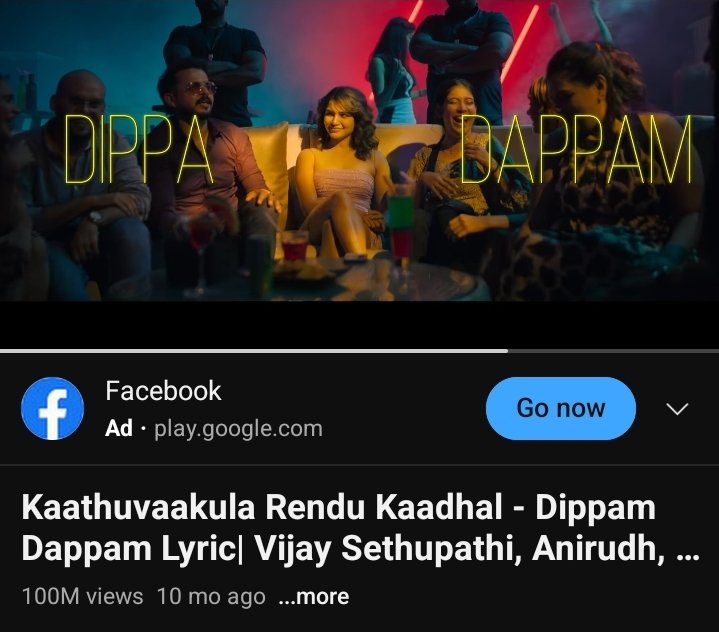 Phenomenal response to #DippamDappam from #kaathuVaakulaRenduKaadhal 😎
1st Lyrical to Hit 💯 Million Views within 10 Months🥳🔥
Congratulations @Samanthaprabhu2 🤍You played a major role behind this success 💥🤗
We all 🫶u lottt  khatija ever
#Samantha #SamanthaRuthPrabhu