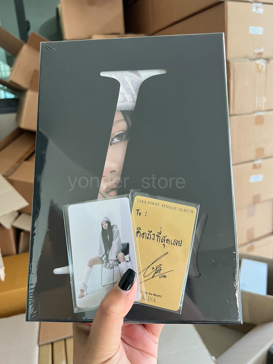 this_timeiwantu's tweet image. พร้อมส่ง ✅ LISA FIRST SINGLE ALBUM - LALISA  
📮 290 ♡︎ ส่งฟรี
🌑 Black ver, 🌕Gold ver.
🌟 แถมการ์ด Event ทุกออเดอร์
💌 DM ONLY  👉🏻 @yonder_store 
 
#รีวิวให้เทอออ #yonderอัพเดต
#BLACKPINK #LISA #ตลาดนัดblink #ตลาดนัดblakpink #ตลาดนัดแบล็คพิ้งค์ #ตลาดนัดแบล็คพิ้ง