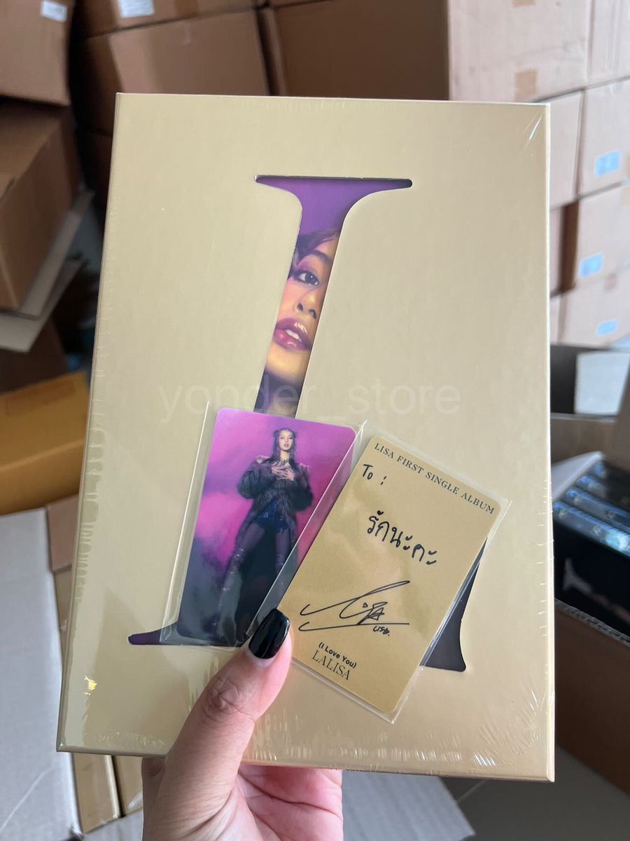this_timeiwantu's tweet image. พร้อมส่ง ✅ LISA FIRST SINGLE ALBUM - LALISA  
📮 290 ♡︎ ส่งฟรี
🌑 Black ver, 🌕Gold ver.
🌟 แถมการ์ด Event ทุกออเดอร์
💌 DM ONLY  👉🏻 @yonder_store 
 
#รีวิวให้เทอออ #yonderอัพเดต
#BLACKPINK #LISA #ตลาดนัดblink #ตลาดนัดblakpink #ตลาดนัดแบล็คพิ้งค์ #ตลาดนัดแบล็คพิ้ง