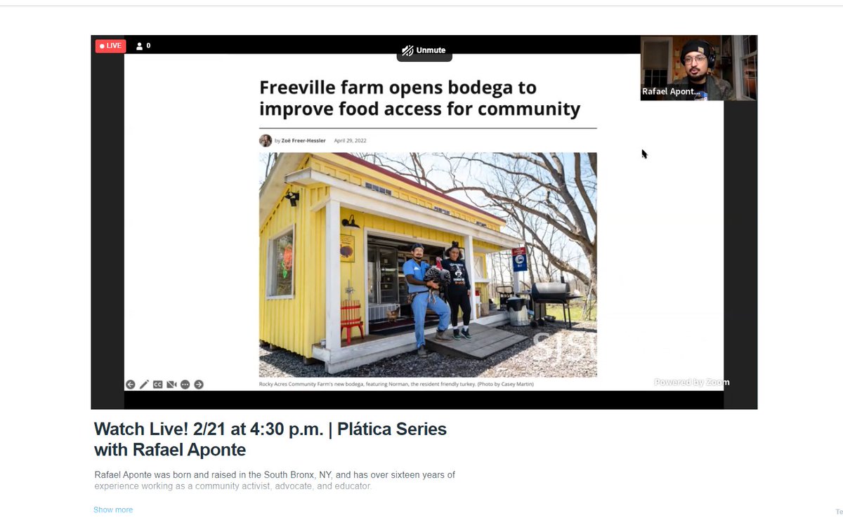 ccs_sjsu's tweet image. Live streaming Rafael Aponte&apos;s plática now on sjsu.edu. #sjsu #ccs_sjsu