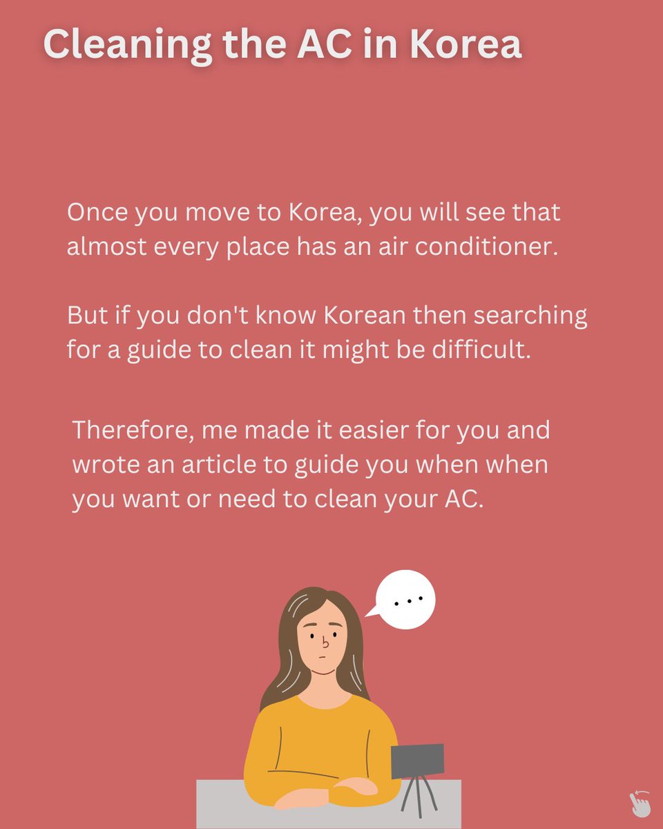 theflipkorea's tweet photo. In Korea everyone cleans their AC before summer, during spring time. Here is how to do it!
Check the article below or in our BIO.
https://t.co/zq7uKYDlJB
#ac #aircon #airconditioning #airconditioner #cleanac #cleanacinkorea #koreanculture #liveinkorea #์์ด์ปจ #์์ด์ปจ์ฒญ์ https://t.co/atSFJ5KmpJ
