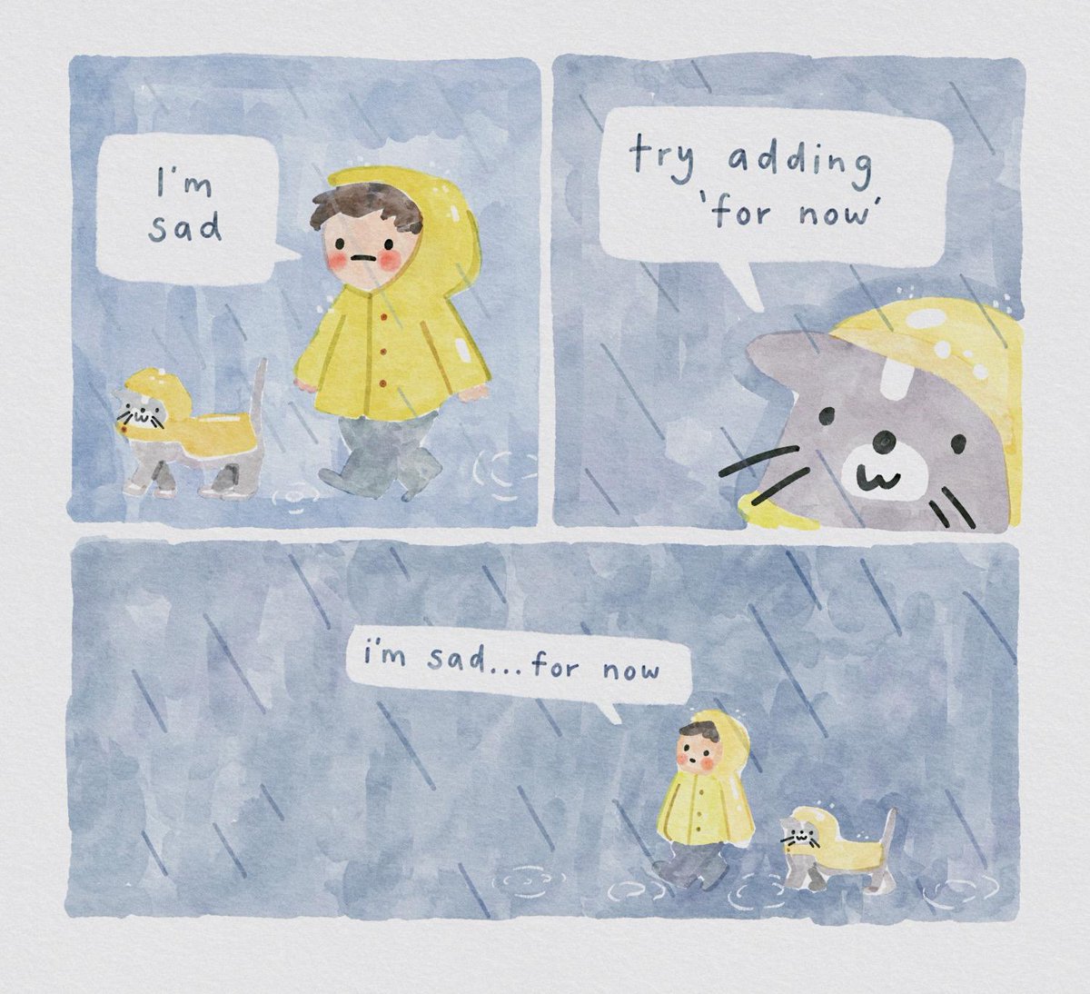 WholesomeMeme's tweet photo. Comic by @SWatercolour https://t.co/6cVJpQ6cF5