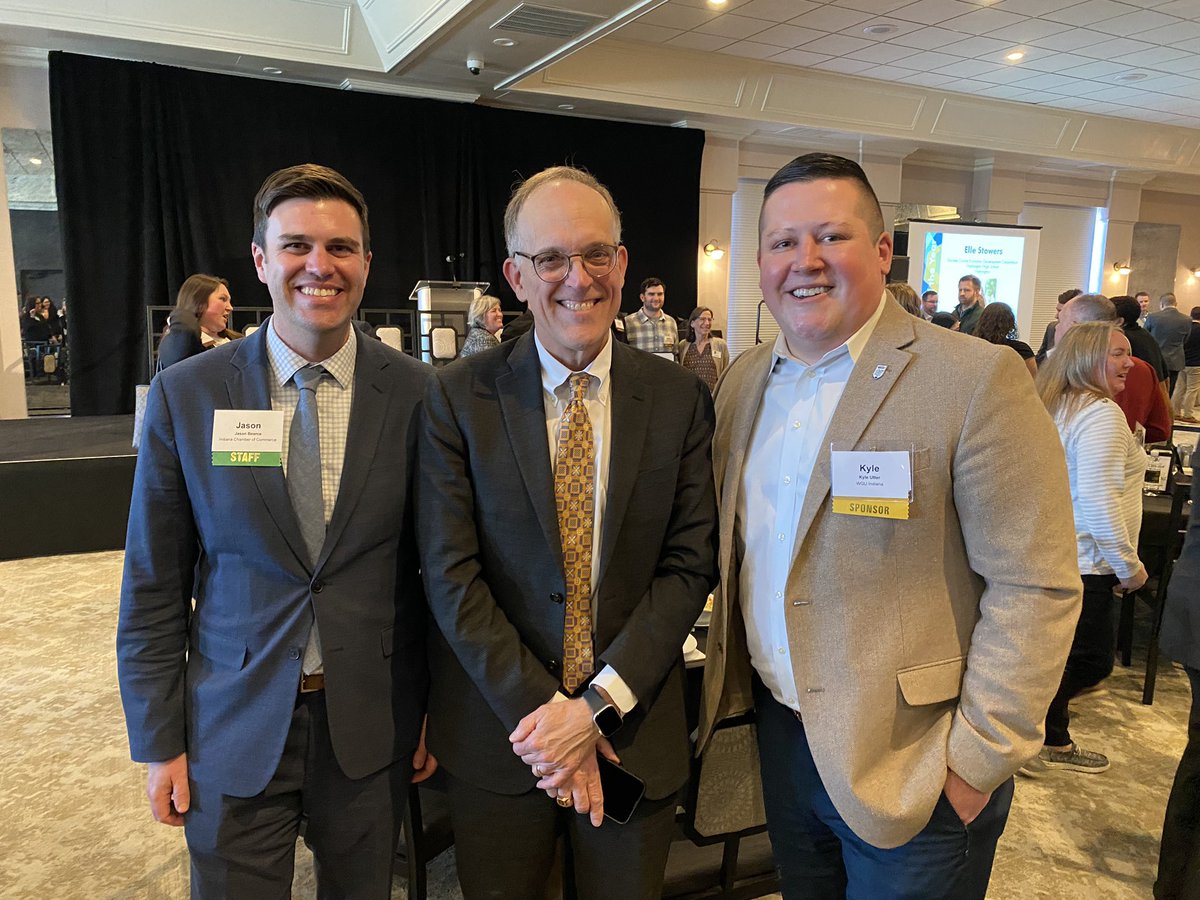 KyleUtter1's tweet photo. It was great to see @ChrisLoweryIN and @WGUIndiana graduate, Jason Bearce today at the #INIMPACT23 Summit! Higher education in #Indiana is in great hands! https://t.co/qRubndnjtu